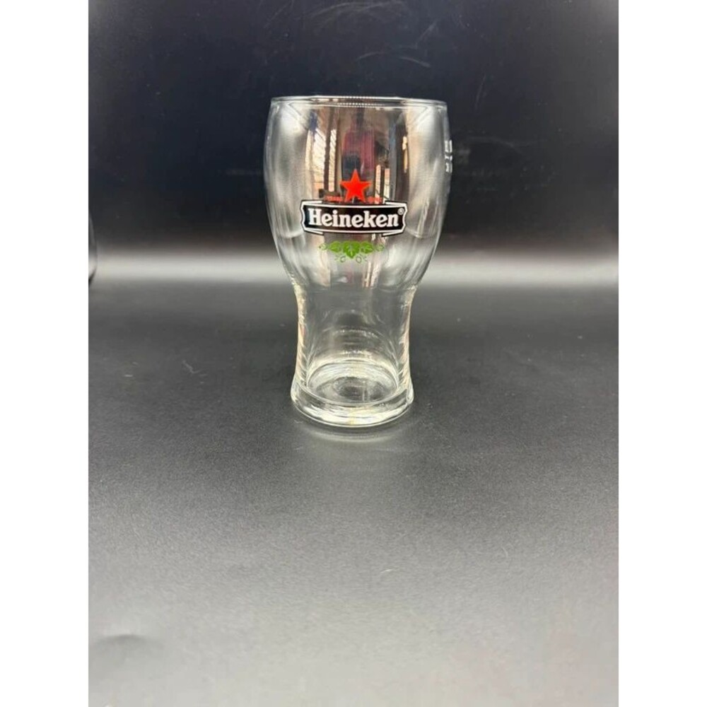 Heineken 0.25L ARC Beer Glass Red Star European Pub Brewery Glass 8.45 oz